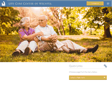 Tablet Screenshot of lifecarecenterofwichita.com